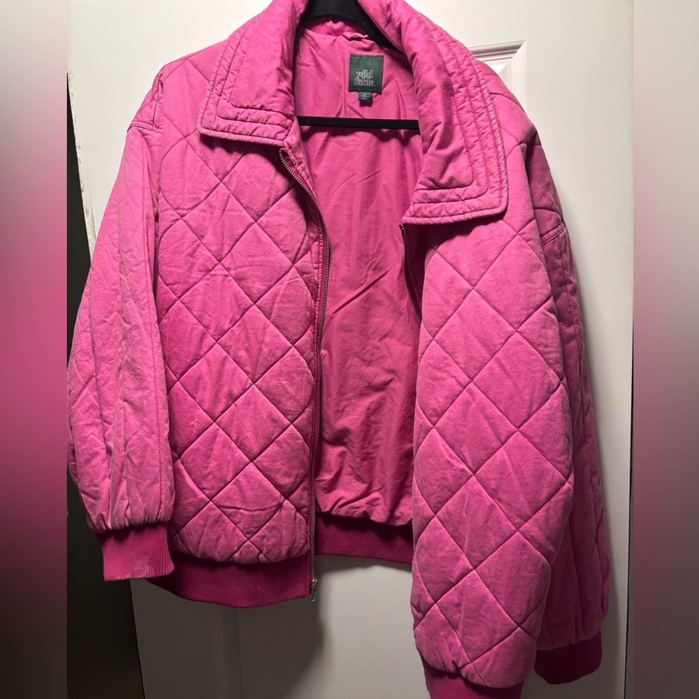 Wild Fable Pink Quilted Women's Jacket